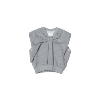 Sleeveless Draped Bow Top