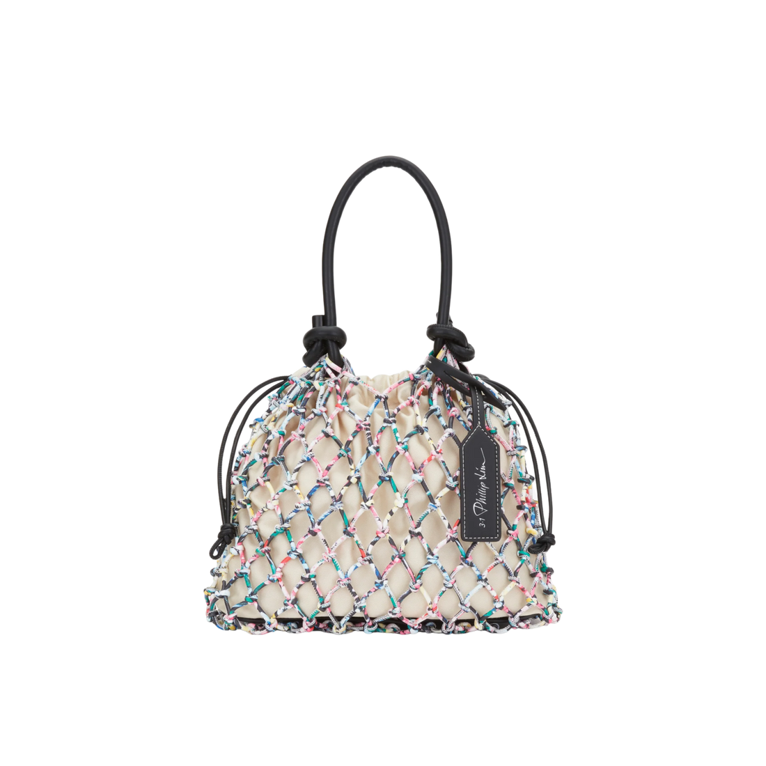 Printed Macrame Mini Sac