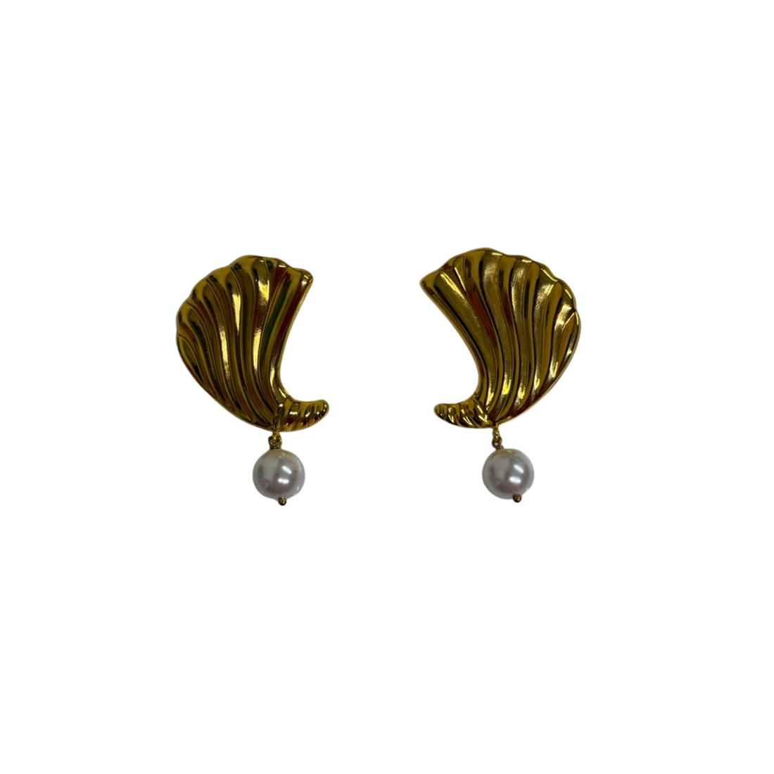 Sonia Croissant Pearl Earrings