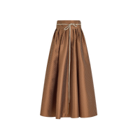 Tie Full Pleated Skirt