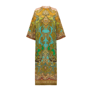 Clemenza Silk Midi Dress
