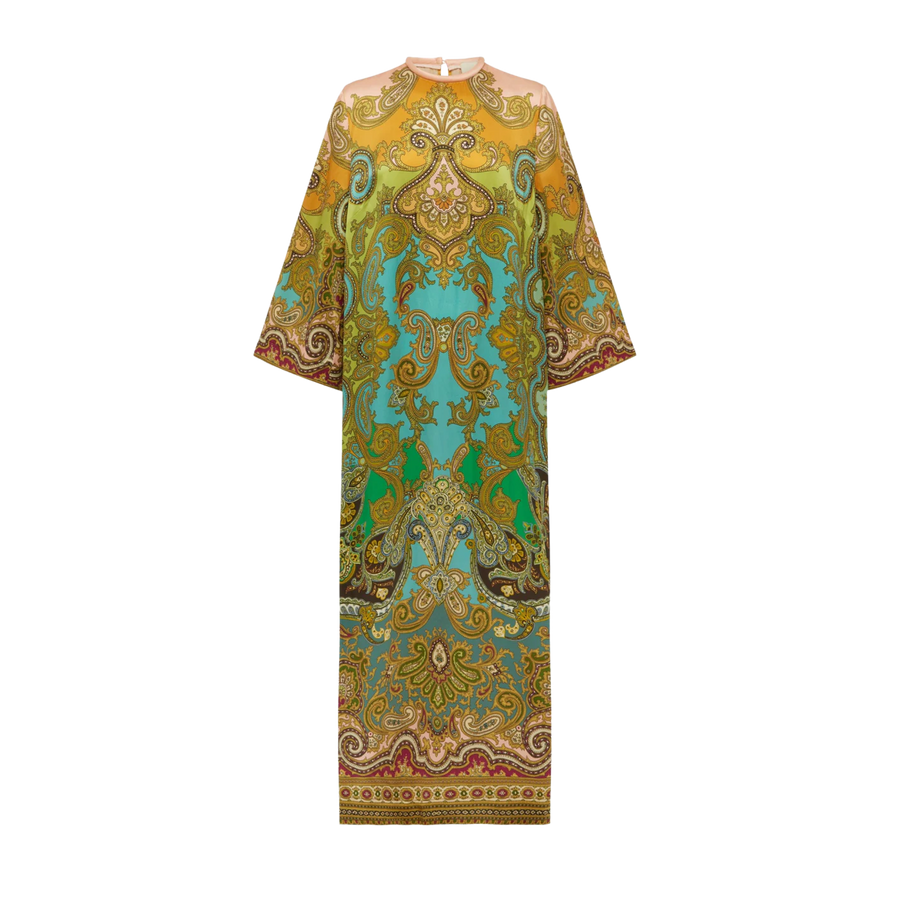 Clemenza Silk Midi Dress