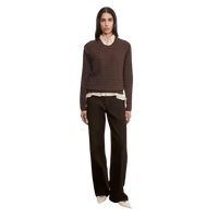 Cashmere Cotton Cableknit Crew
