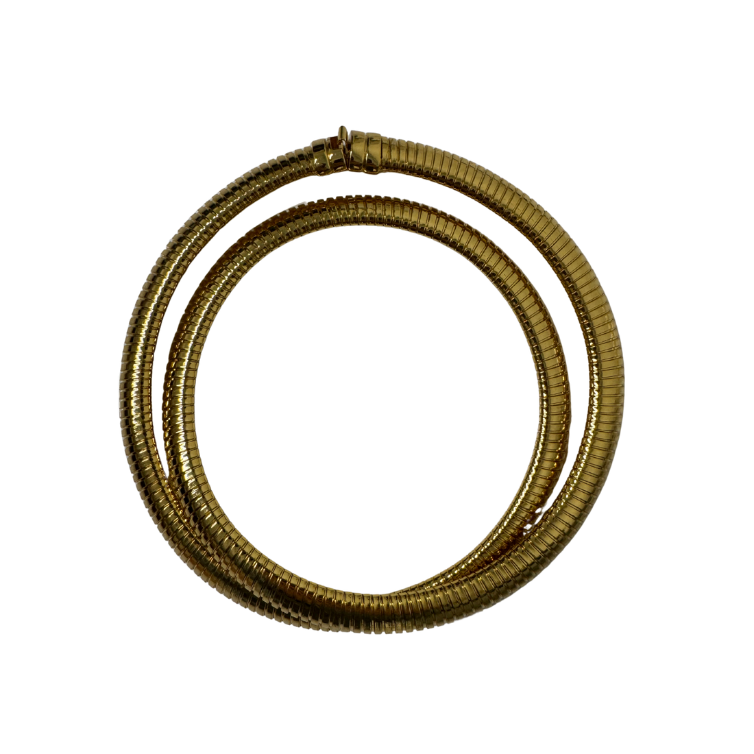 Double Round Snake Necklace