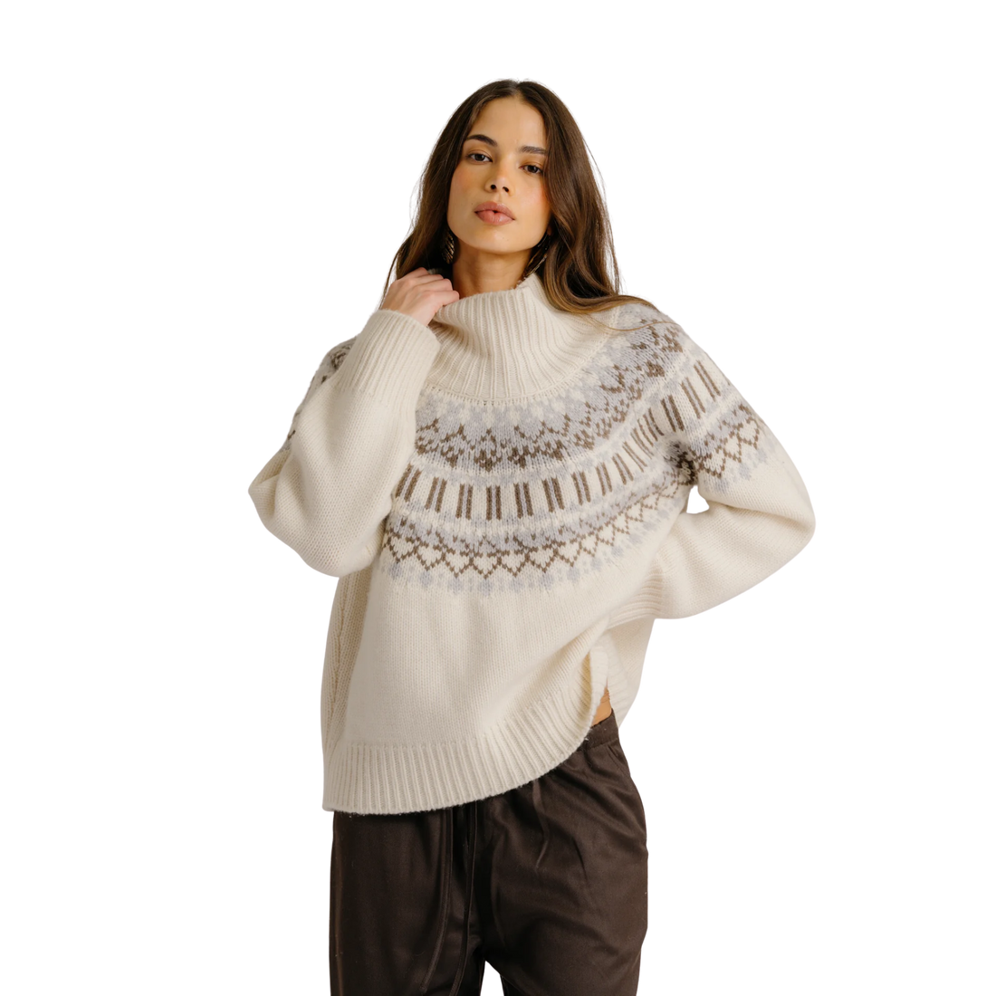 Scottie Fair Isle Mockneck