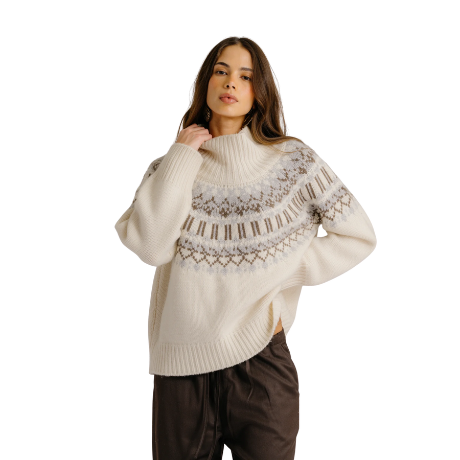 Scottie Fair Isle Mockneck