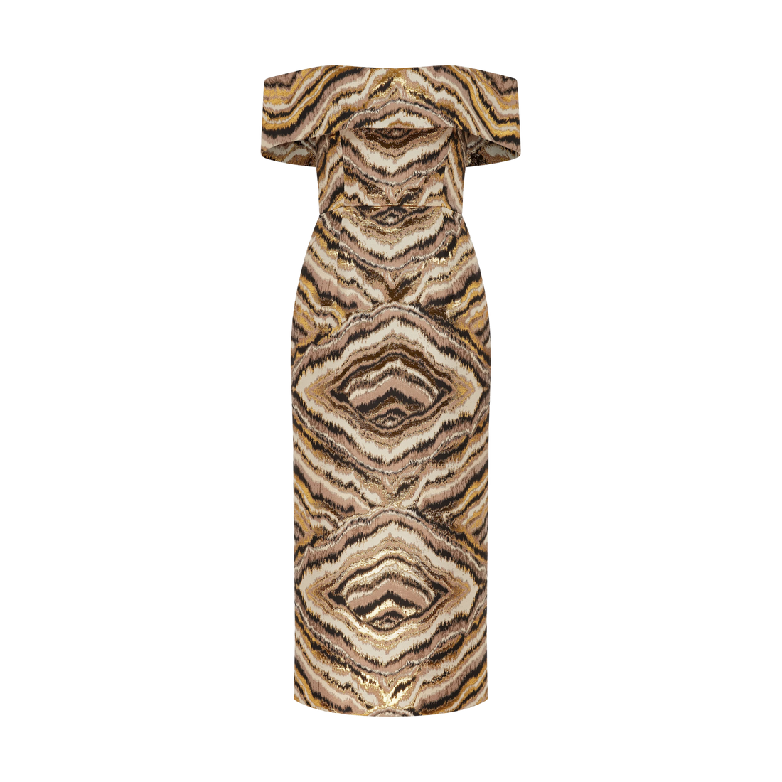 Gloria Jacquard Midi Dress