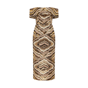 Gloria Jacquard Midi Dress