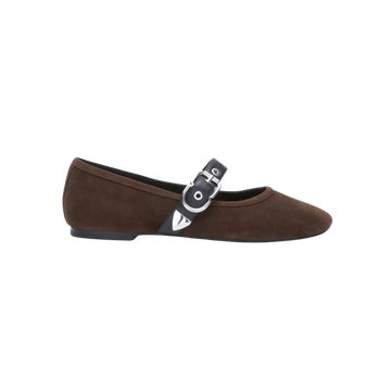 ID Mary Jane Suede Flat