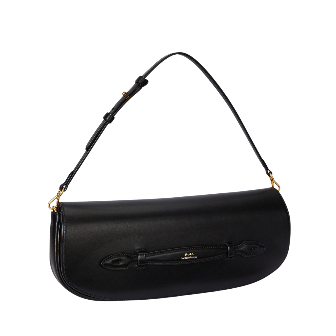 Leather Long Flap Clutch