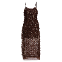 Mesh Sequins Slip Dress
