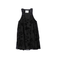 Flocked Organza Dress