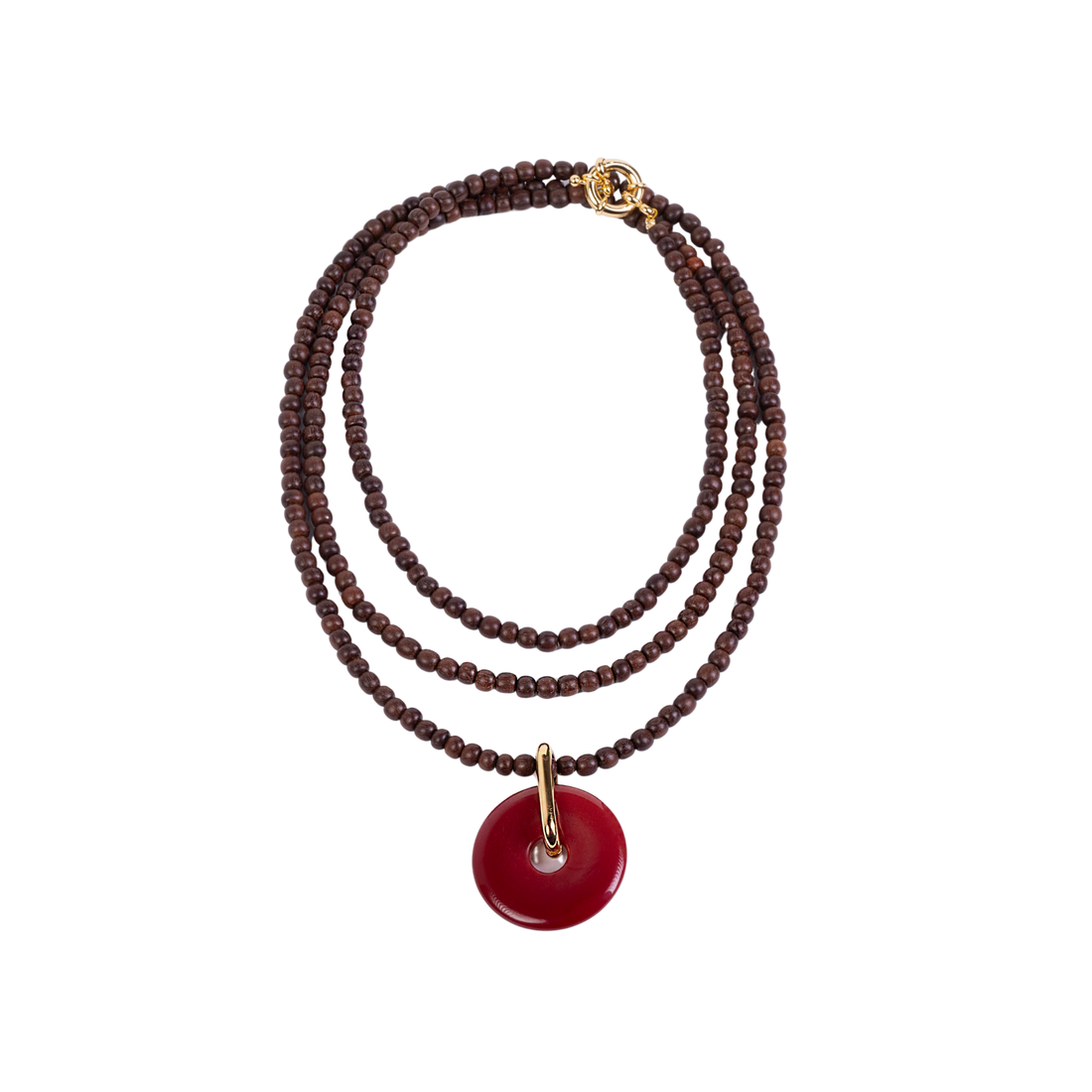 Beaded Disc Necklace
