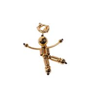 Gold Robot Keychain