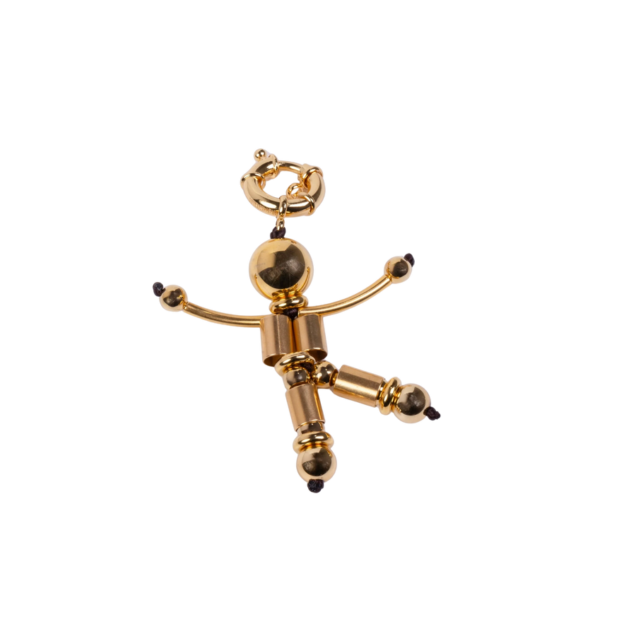Gold Robot Keychain