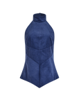 Directional Halter Corduroy Top