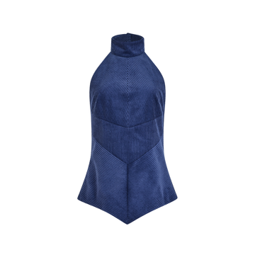 Directional Halter Corduroy Top