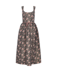 Apple Taffeta Corset Midi Dress