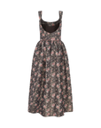 Apple Taffeta Corset Midi Dress