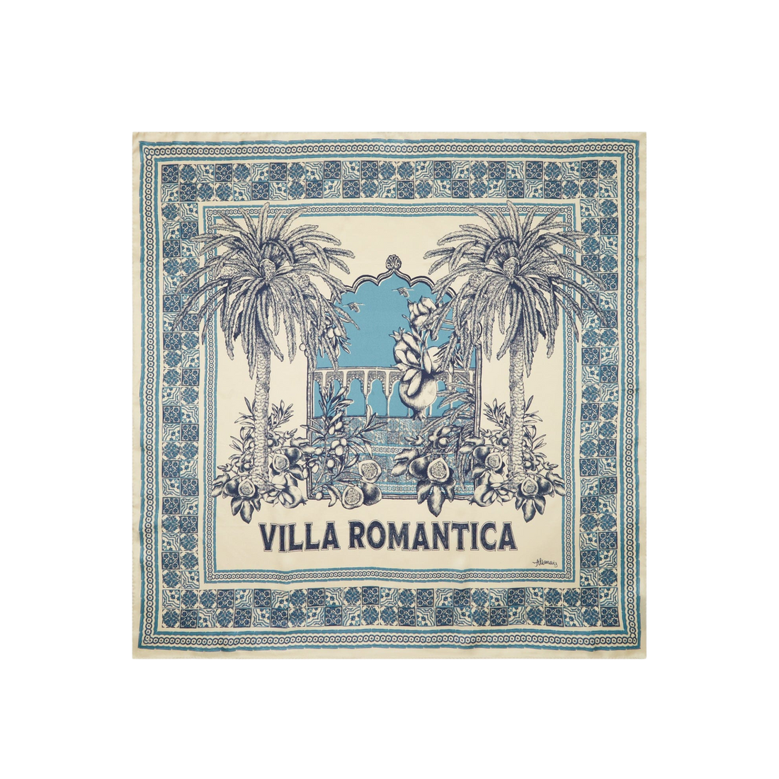 Villa Romantica Silk Scarf