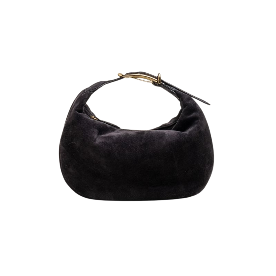Suede Moon Pouch