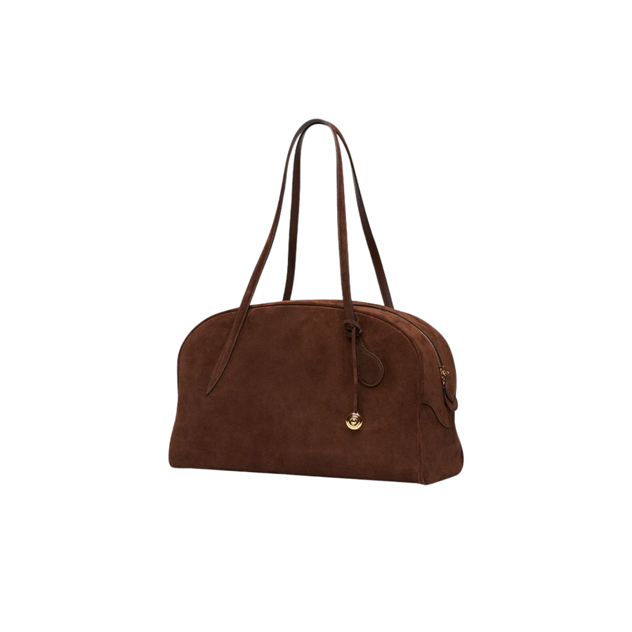 Suede Bowling Bag
