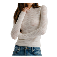 Marlo Lace-like Mockneck