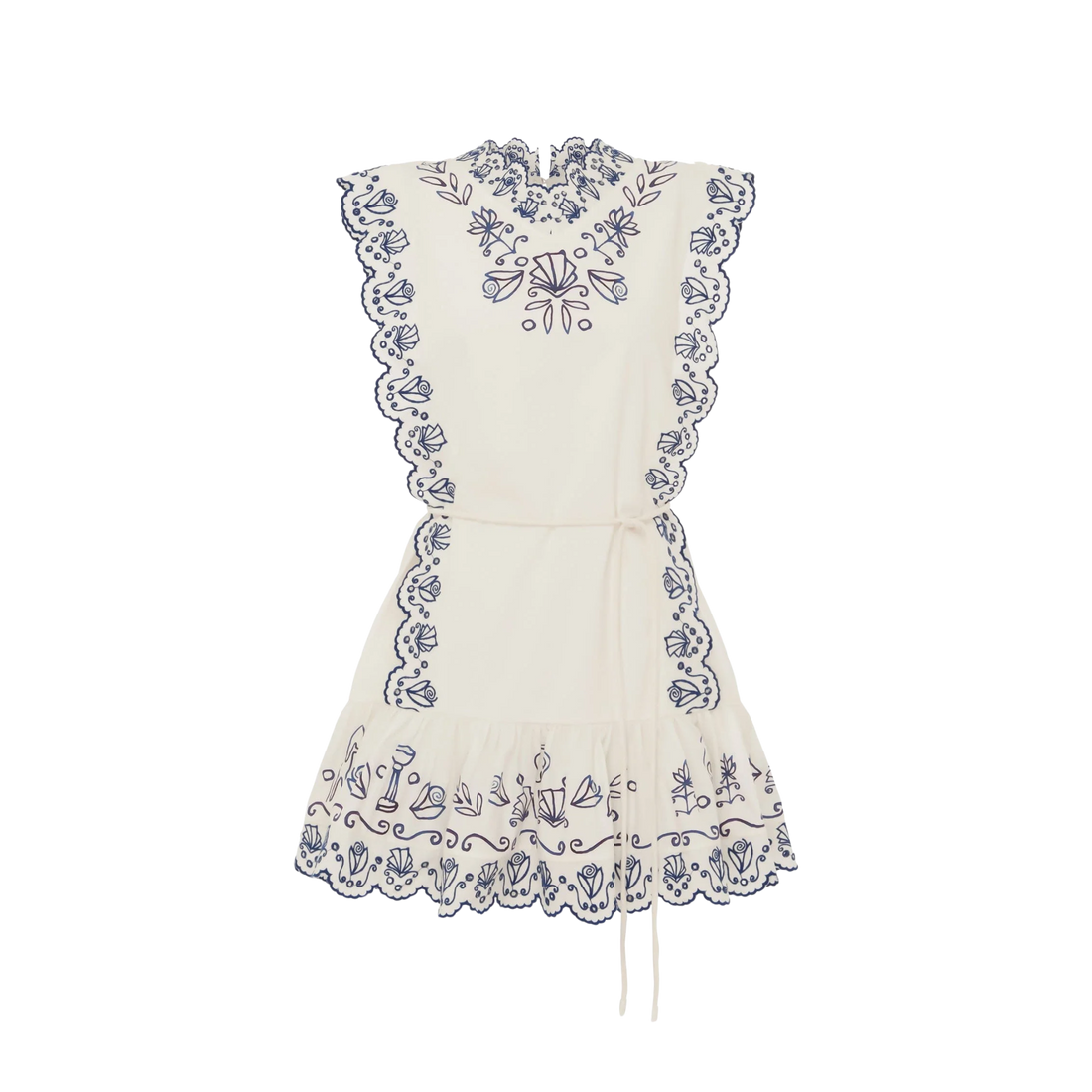 Leela Embroidered Mini Dress