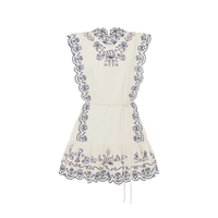 Leela Embroidered Mini Dress