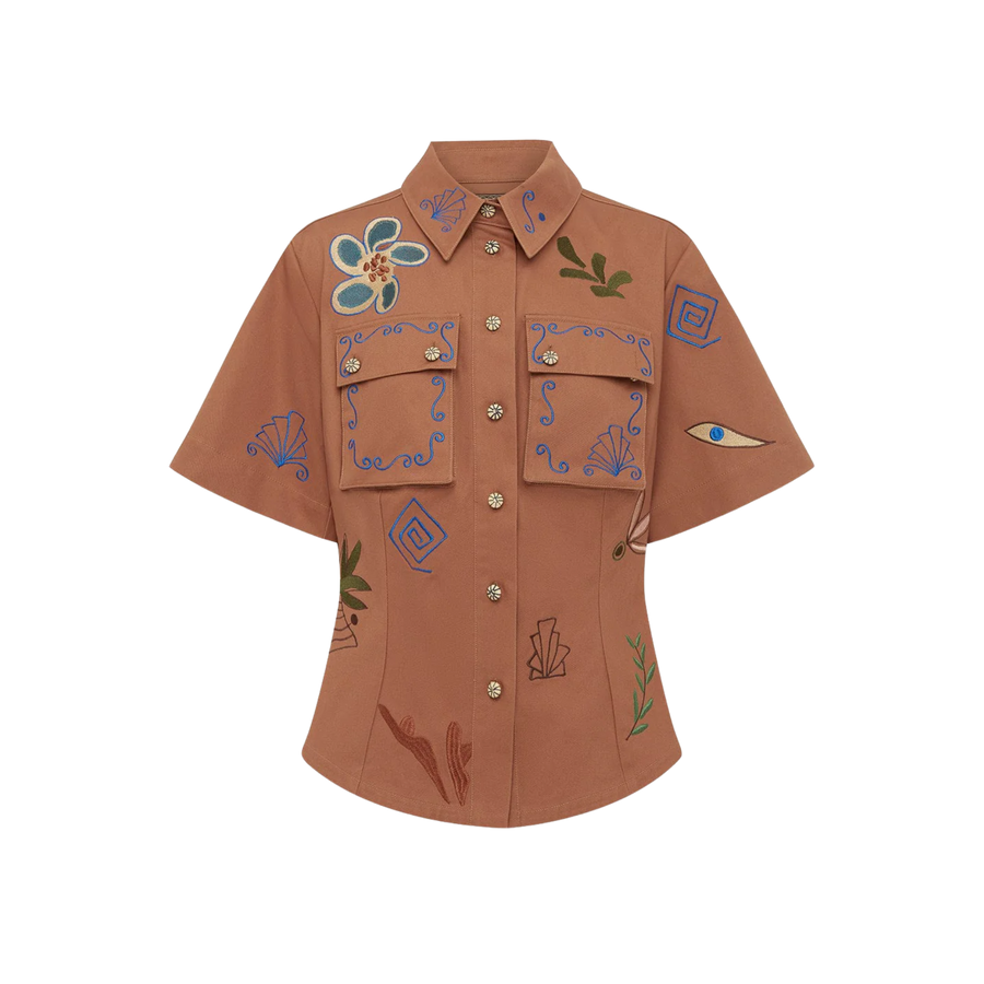 Dusty Embroidered Shirt
