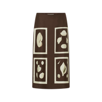 Graphic Shell Slip Skirt