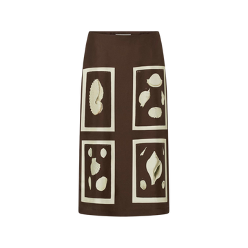 Graphic Shell Slip Skirt