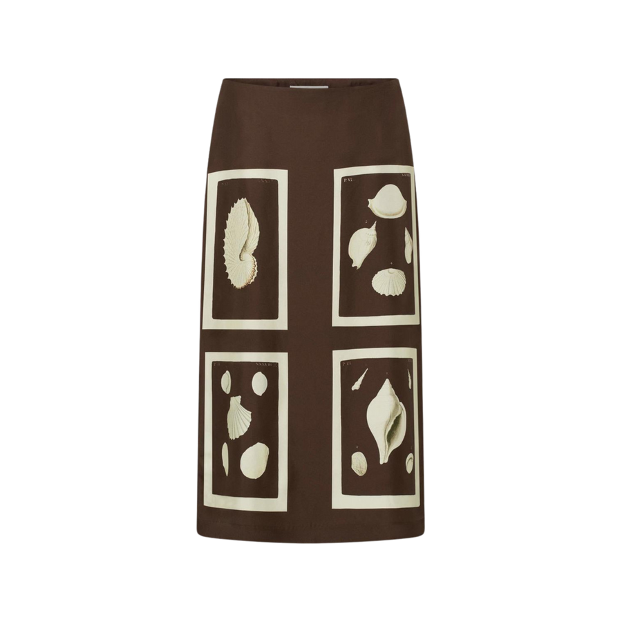 Graphic Shell Slip Skirt