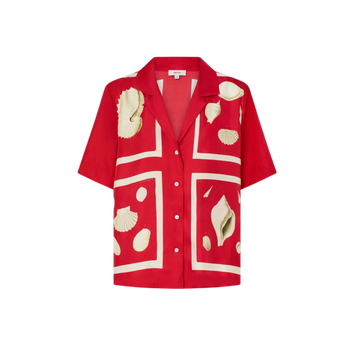 Graphic Shell Camp Shirt