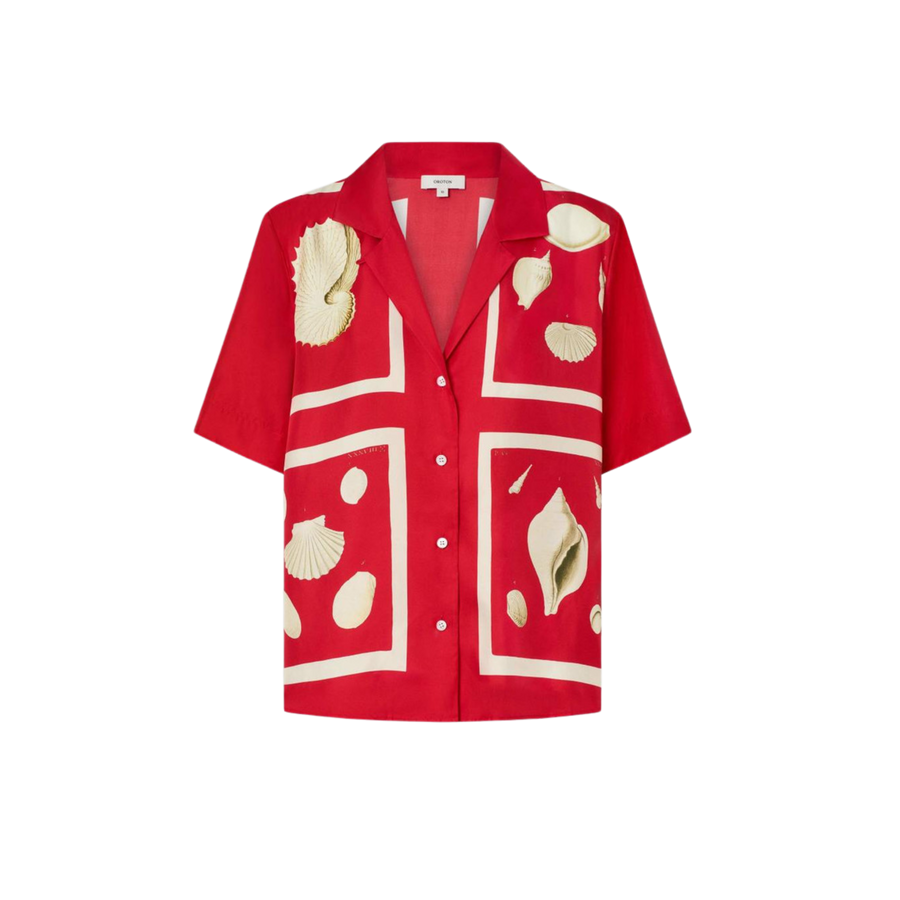 Graphic Shell Camp Shirt