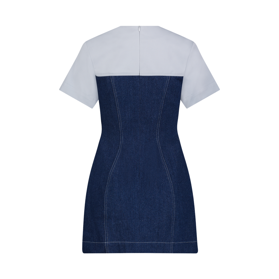 Denim Combo Mini Dress