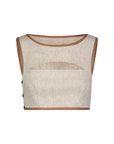Bound Cutout Crop Top