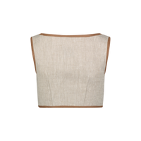 Bound Cutout Crop Top