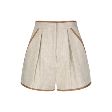 Bound Pleated Short