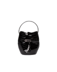 Belted Mini Bucket Croc Bag