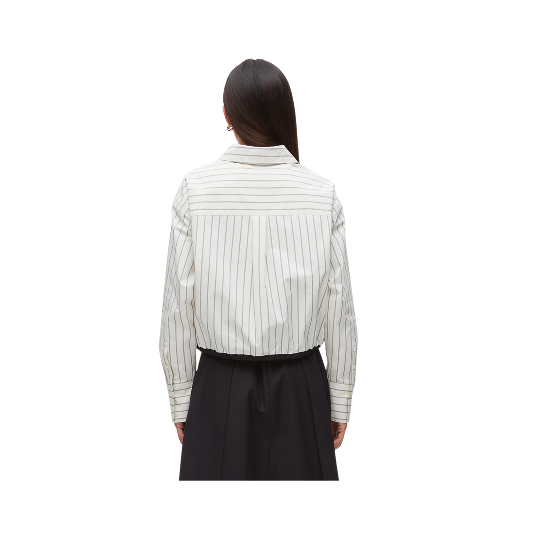 Cropped Bungee Waist Shirt