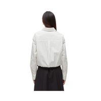 Cropped Bungee Waist Shirt