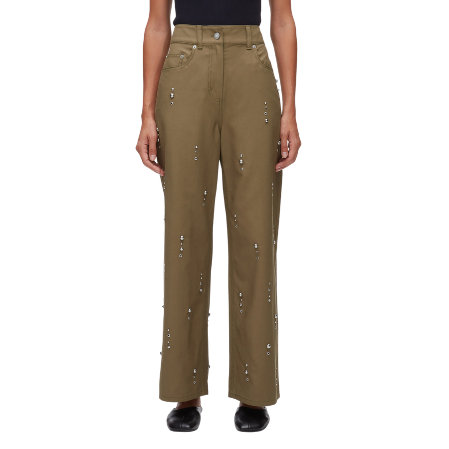 Wide Leg Embellished Pant