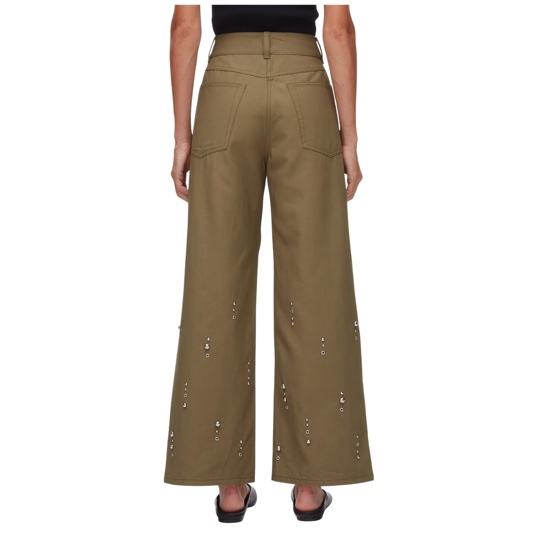 Wide Leg Embellished Pant