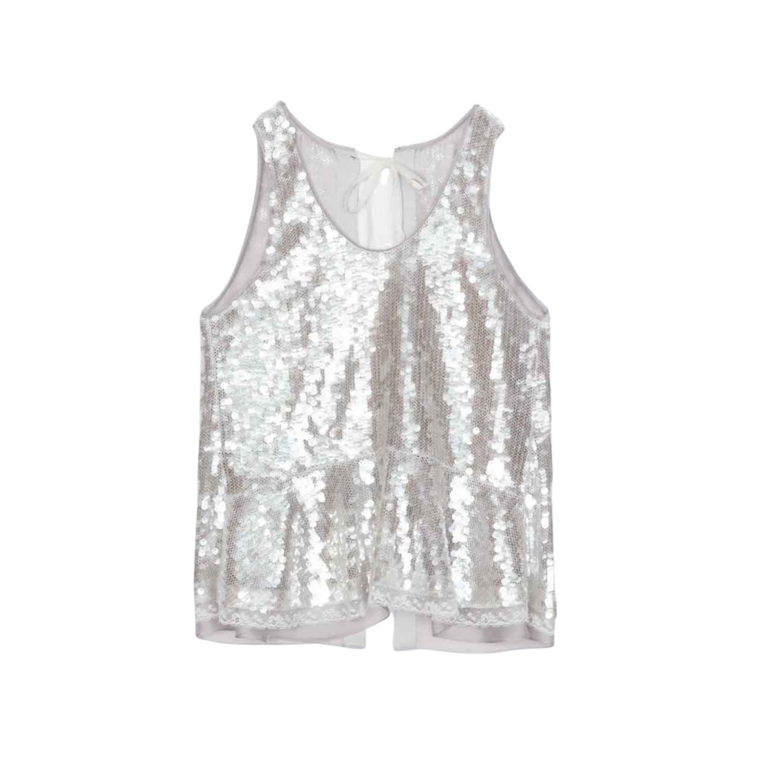 Sequin Flounce Tank