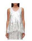 Sequin Flounce Tank