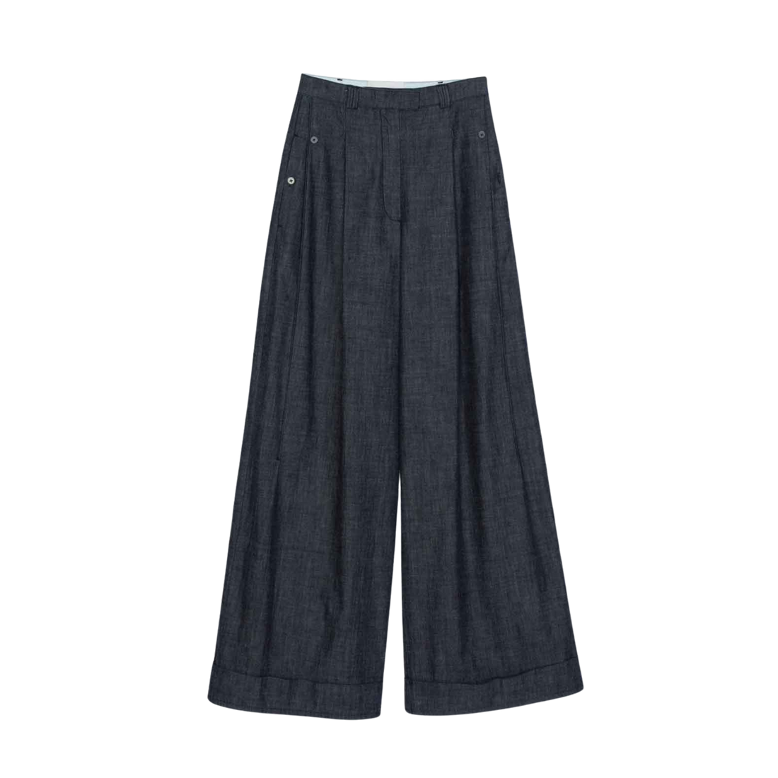 Denim Double Pleat Pant