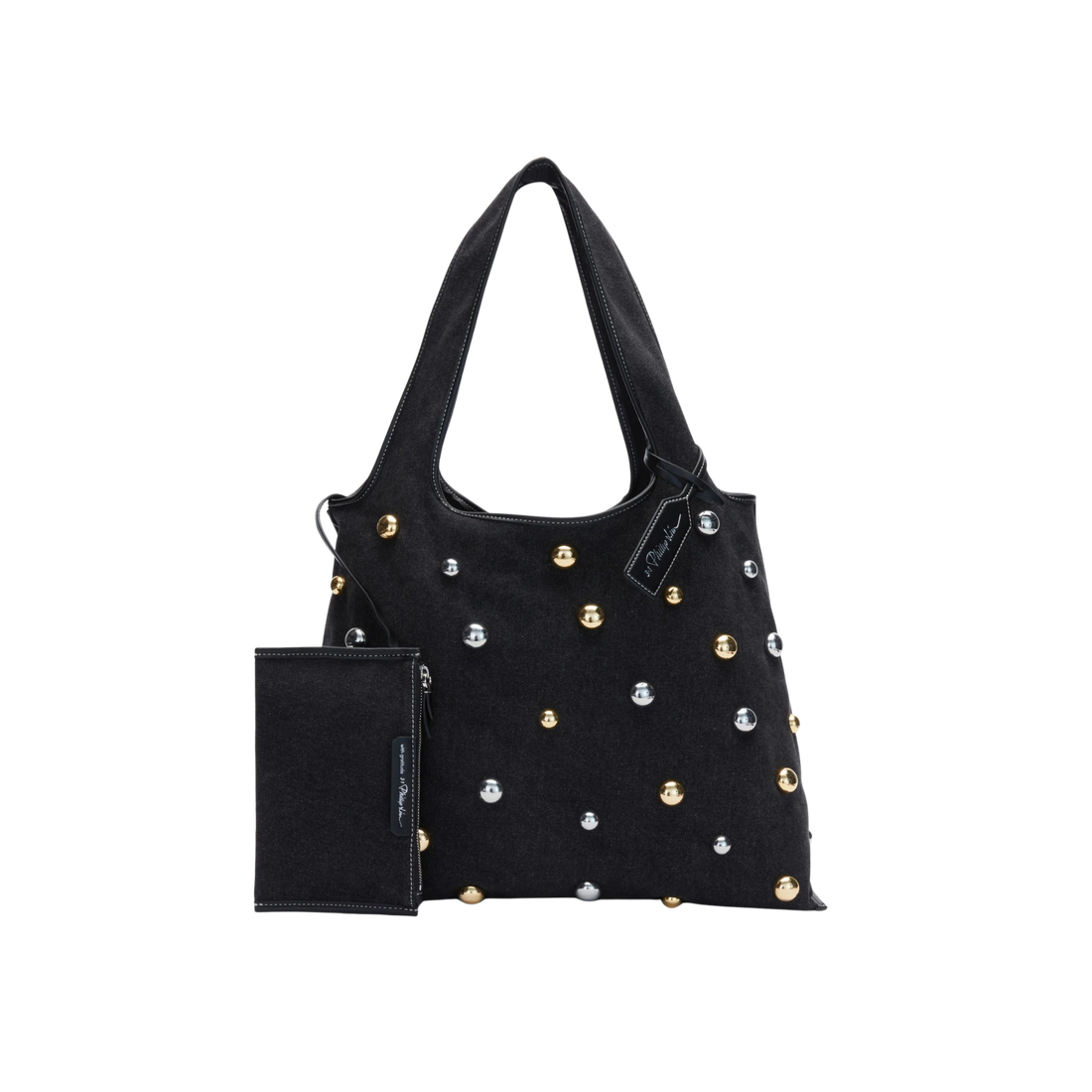 Denim Embellished Market Tote