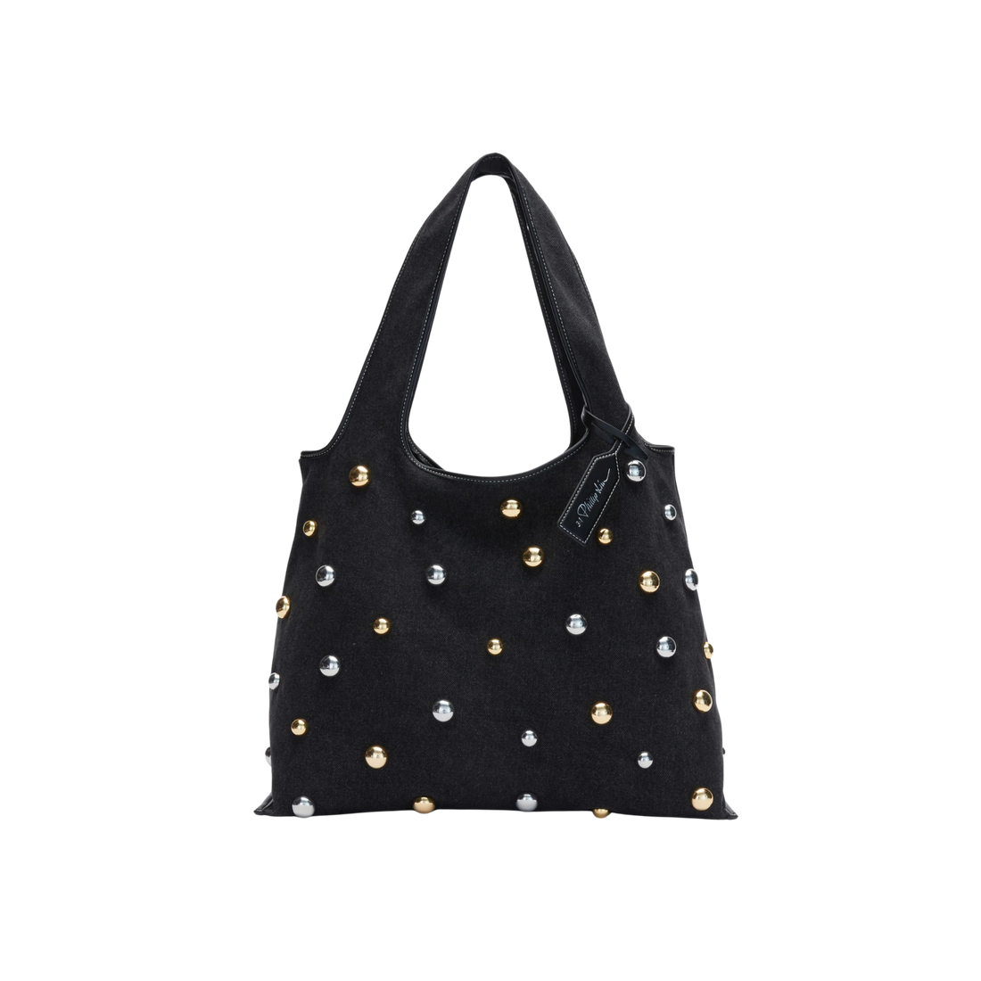 Denim Embellished Market Tote