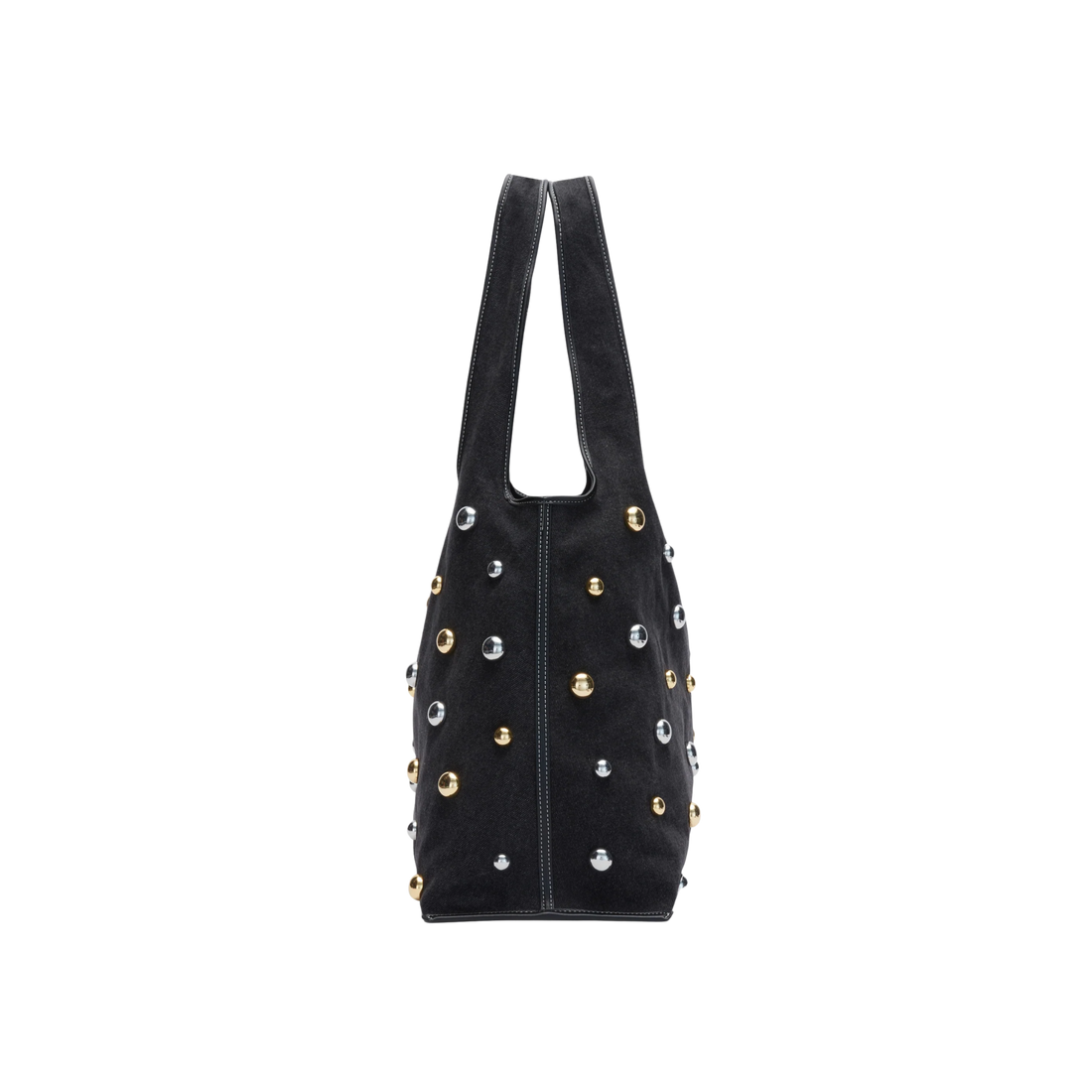Denim Embellished Market Tote